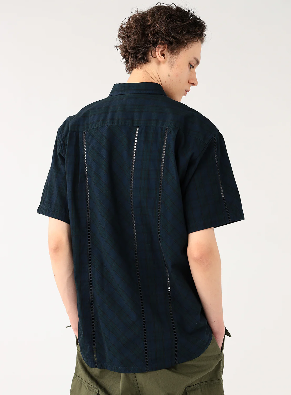 Lace Checkered Shirt