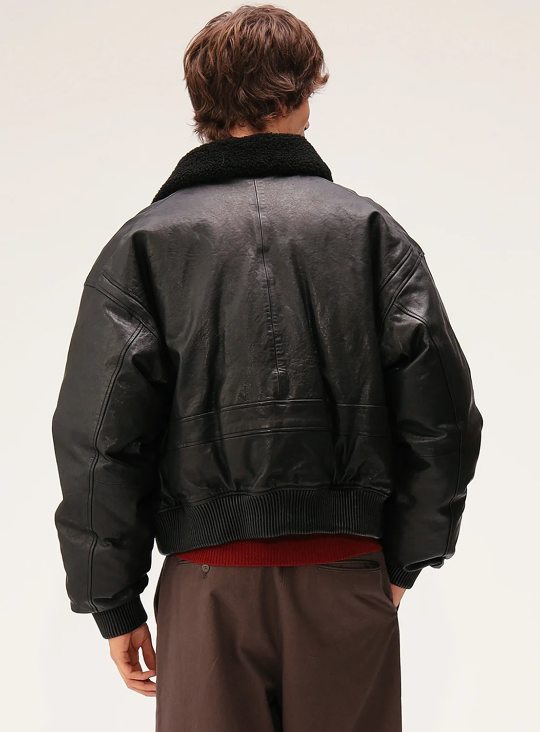 G-1 Sheep Leather Down Jacket