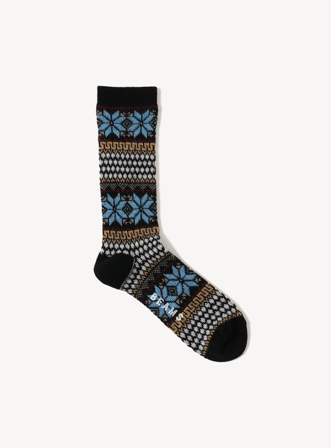 Snow Jacquard Crew Socks