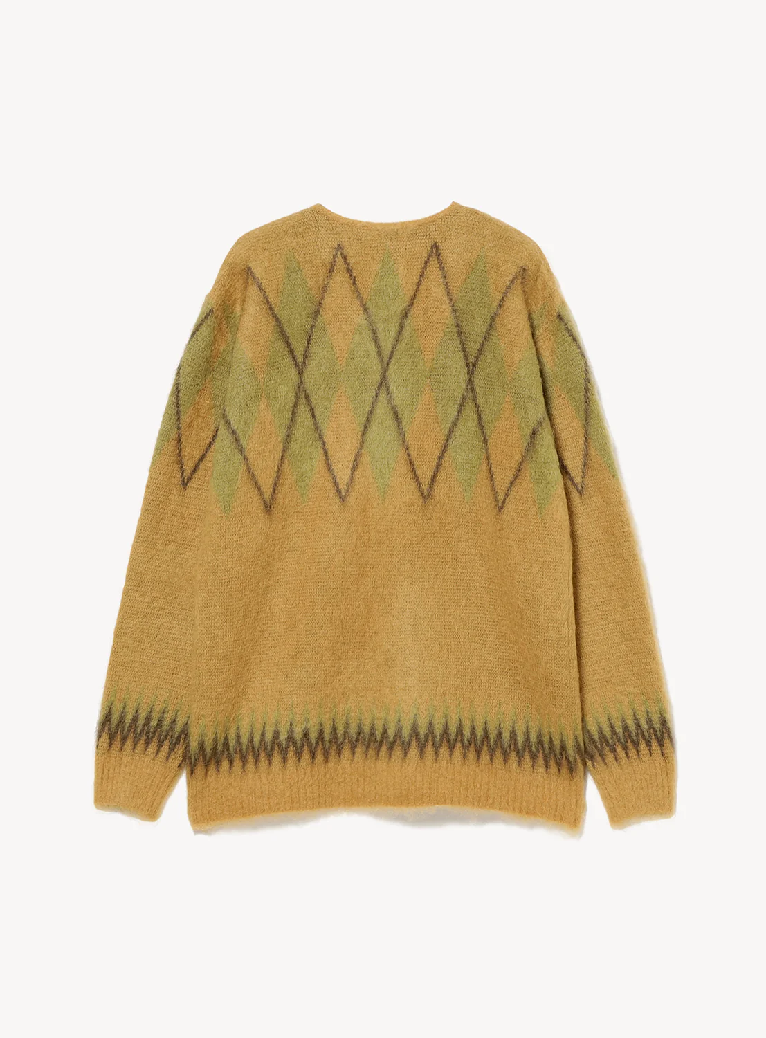 Mohair Argyle Cardigan