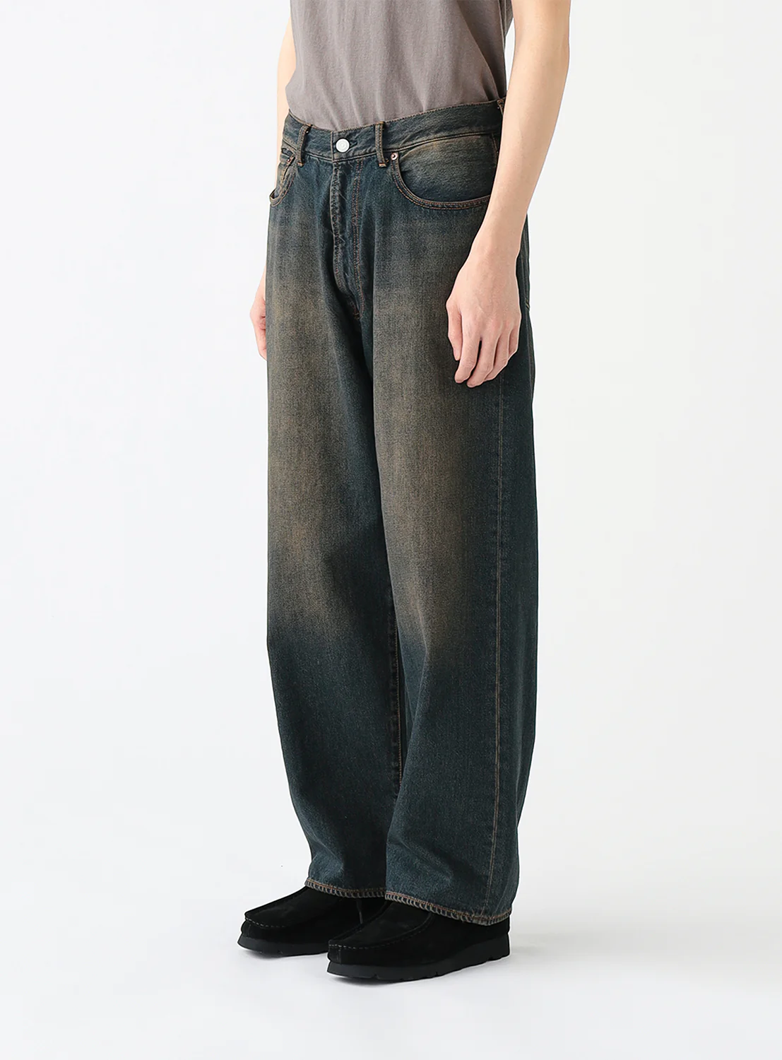 Wide Fit Denim Pants