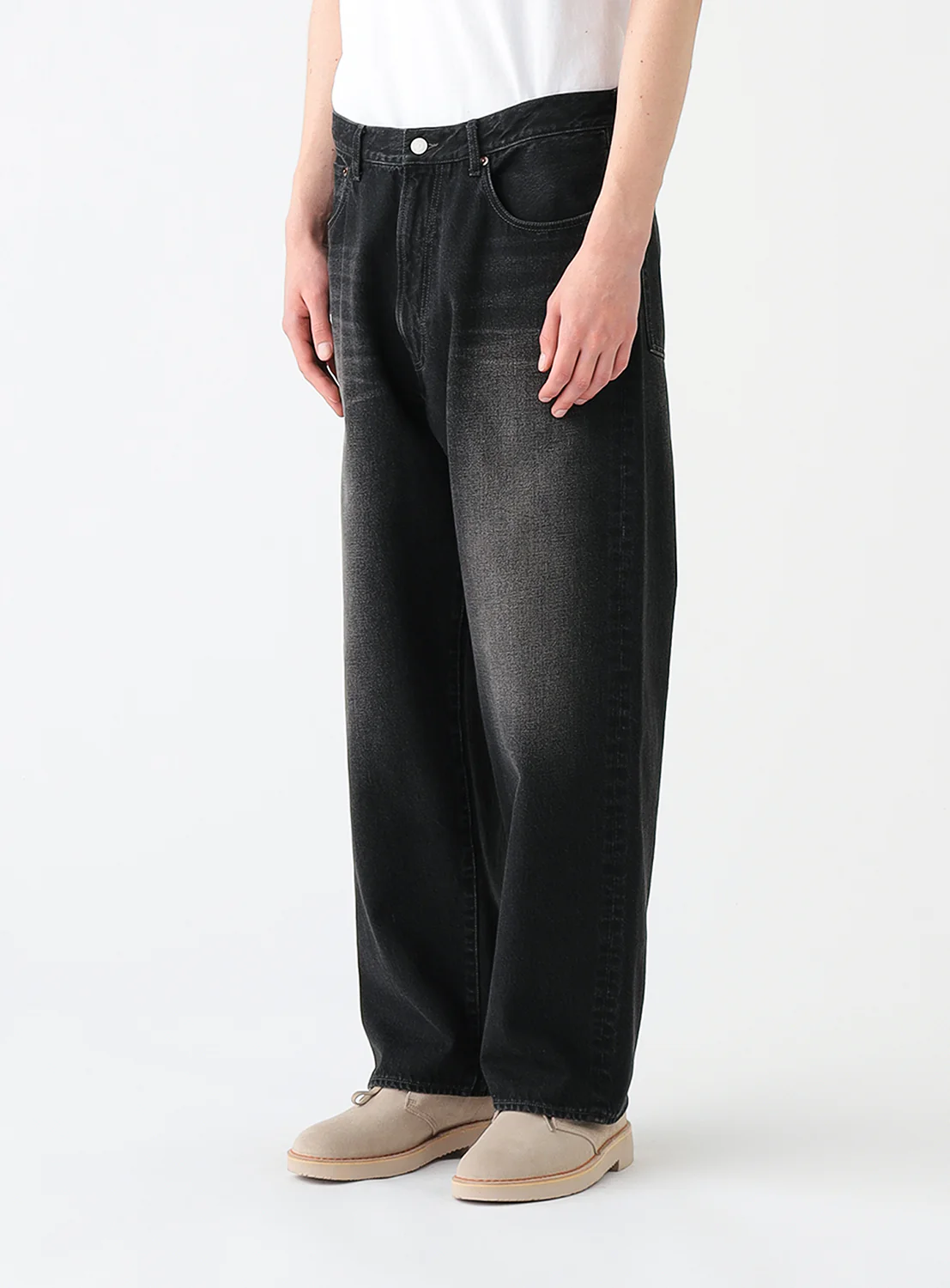 Wide Fit Denim Pants