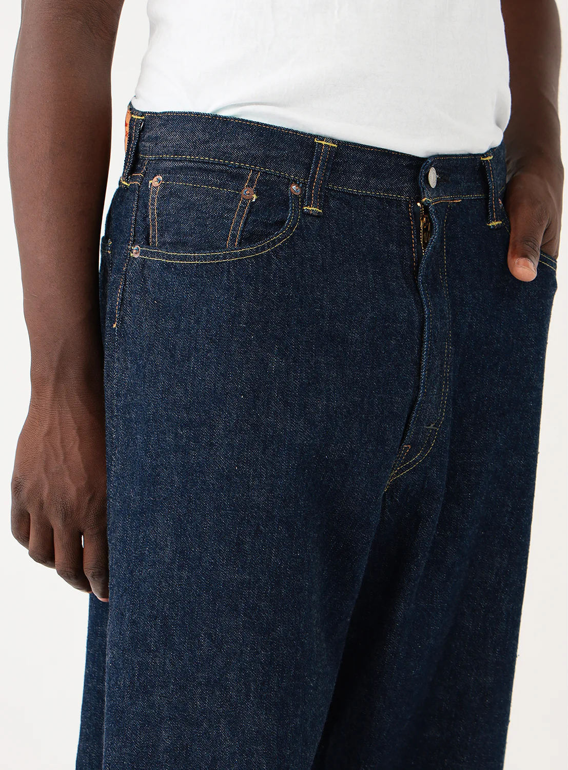 [Exclusive] orSlow × BEAMS JAPAN 100 Super Dad Light-Weight Selvedge Denim Pants