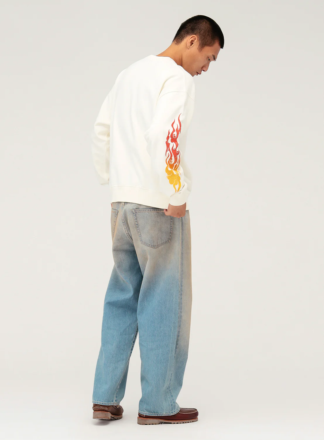 Wide Fit Denim Pants