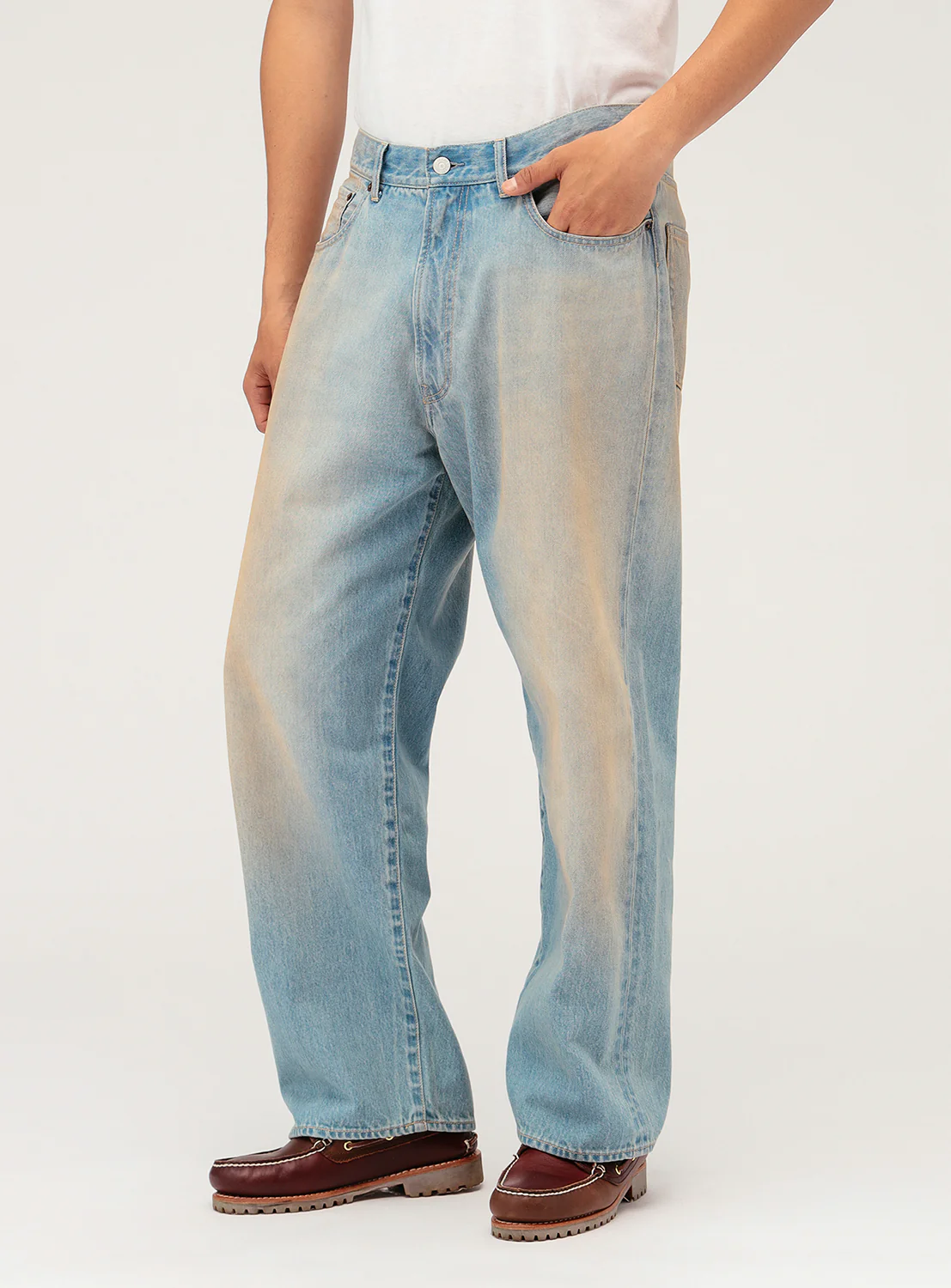 Wide Fit Denim Pants