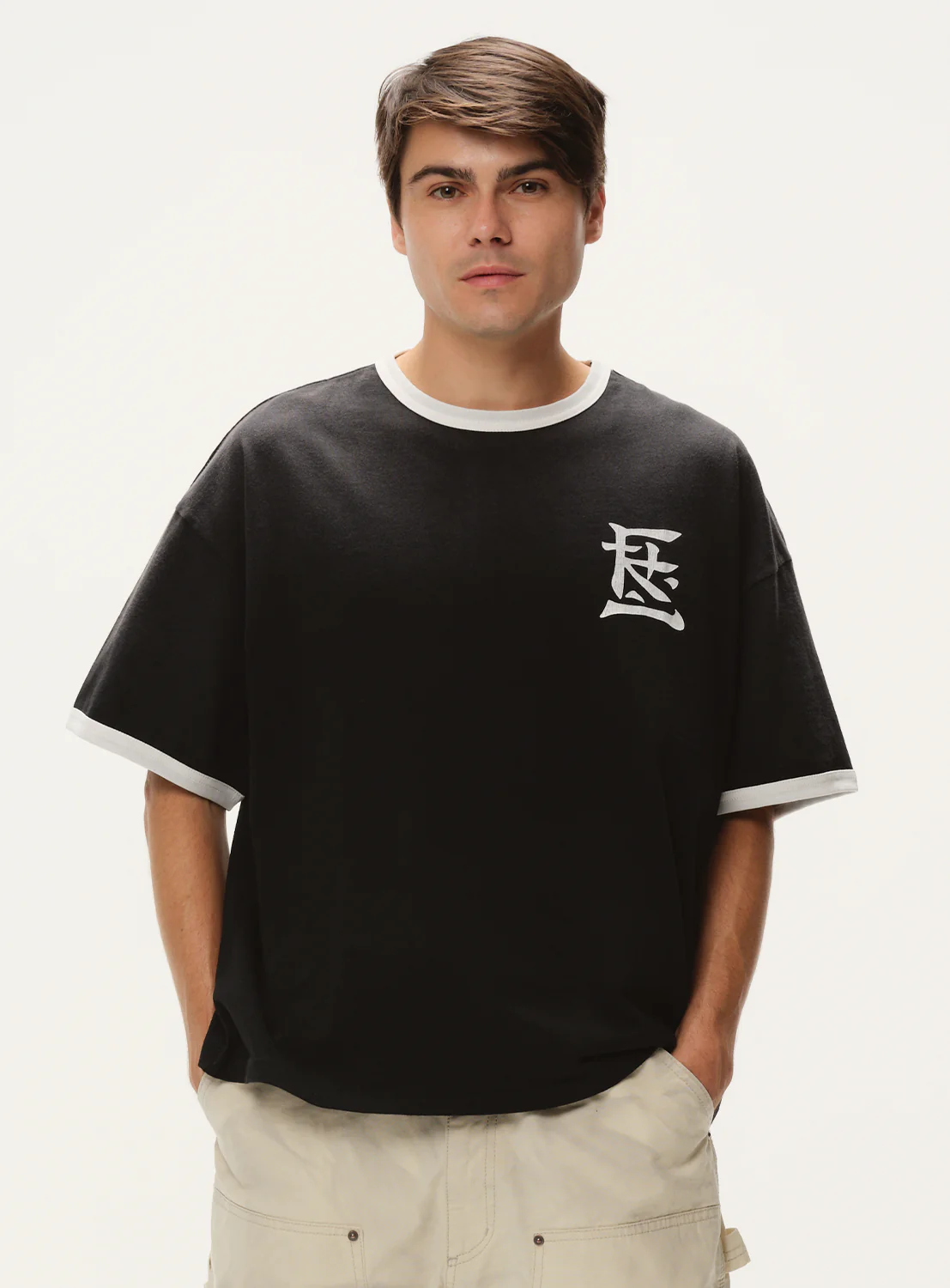 Kanji Logo Ringer T-Shirt 3 Kanji Logo Ringer T-Shirt