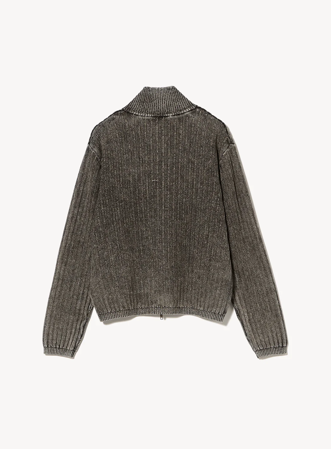 Relaxed Fit Fade Zip Knit