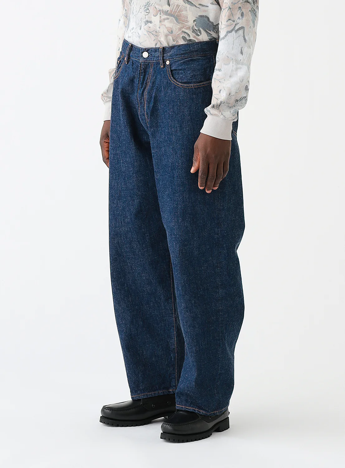Wide Fit Denim Pants