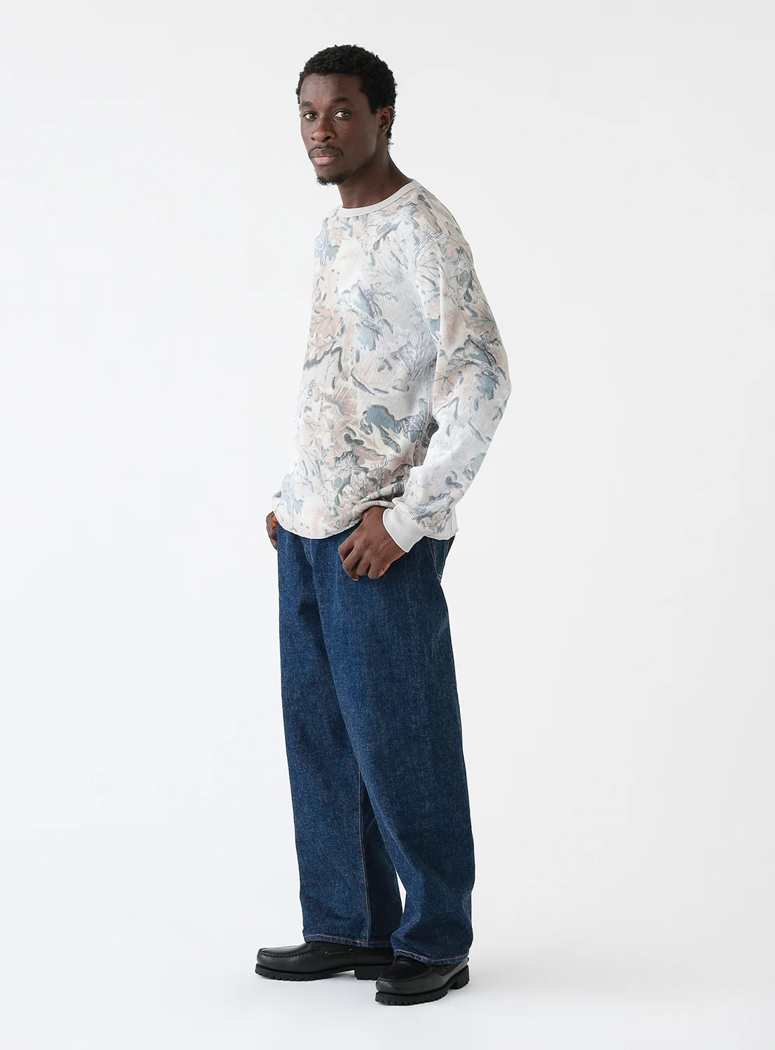 Wide Fit Denim Pants