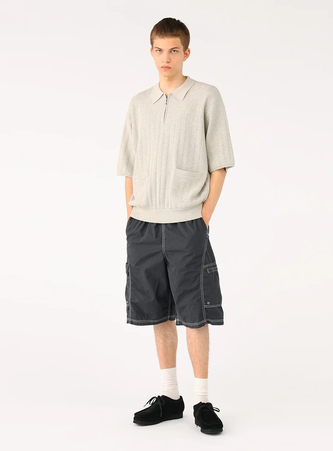 Rib Half Zip Polo 4 Rib Half Zip Polo