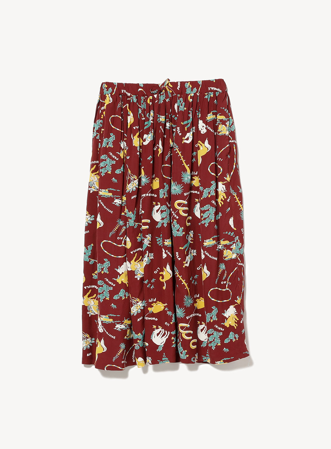 [Exclusive] SUN SURF x BEAMS Gathered Long Skirt
