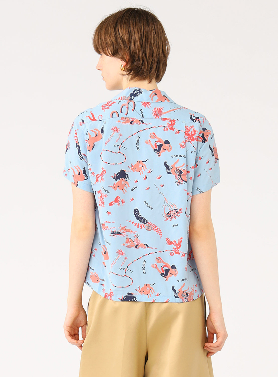 [Exclusive] SUN SURF x BEAMS Open Collar Shirt