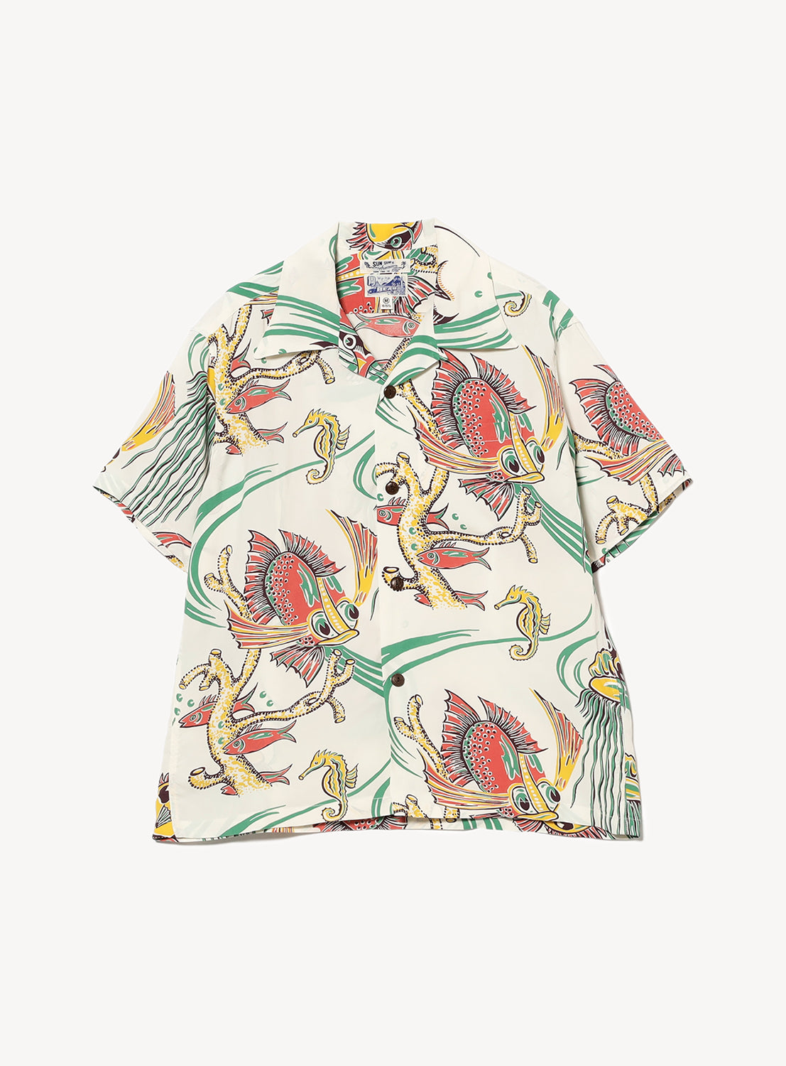 [Exclusive] SUN SURF x BEAMS Open Collar Shirt