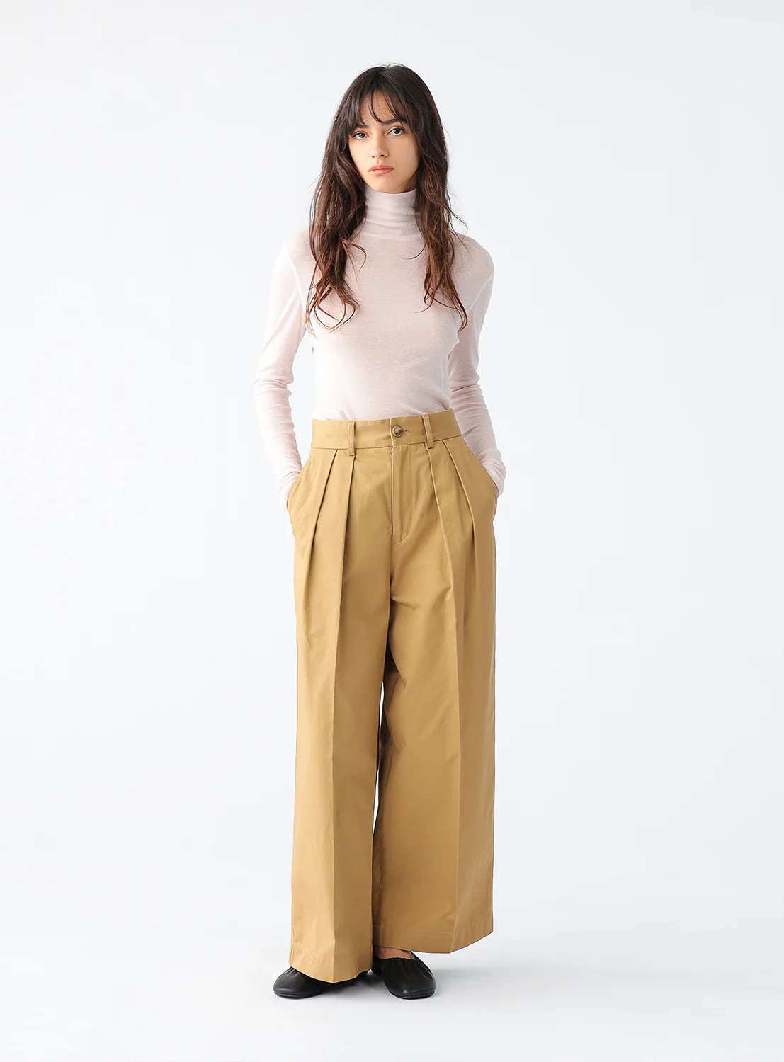 Demi Turtleneck Sheer Top