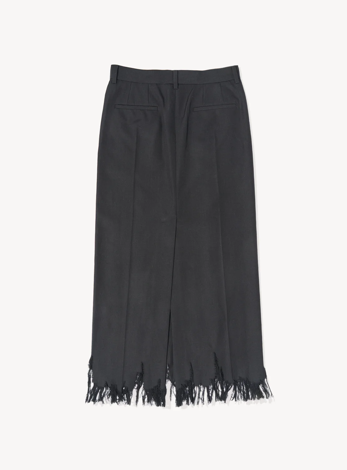 Distressed Wool Skirt