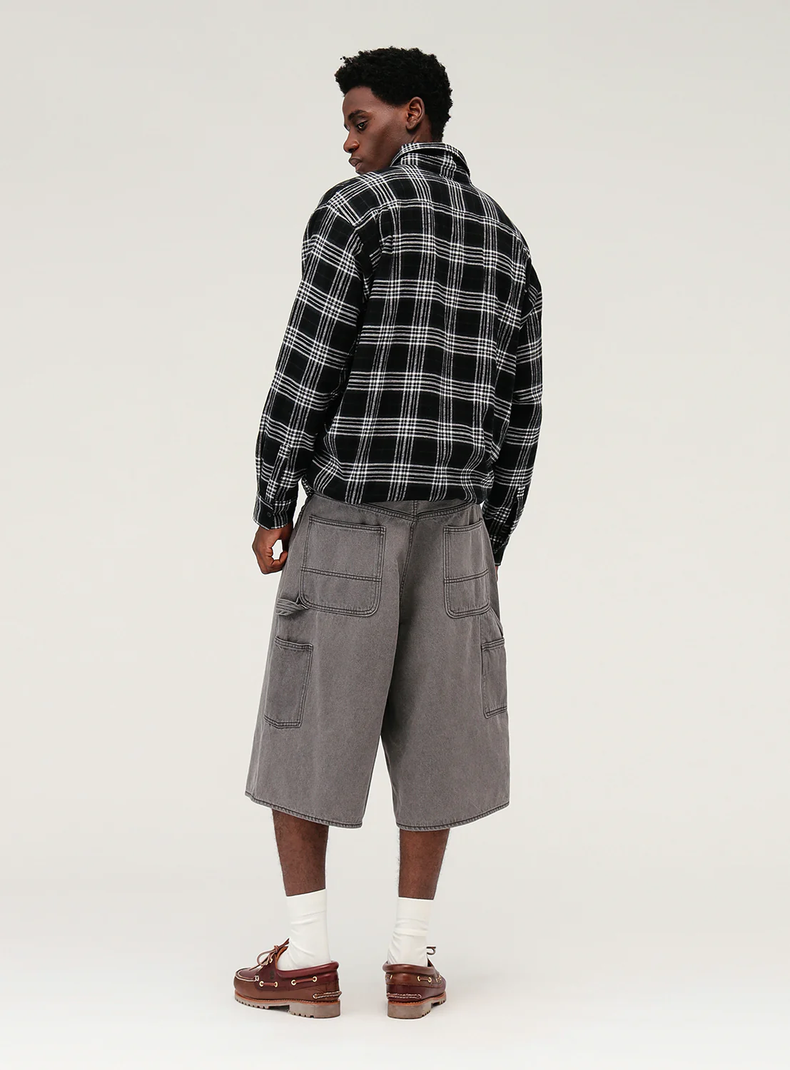 Wide Straight 3/4 Painter Denim