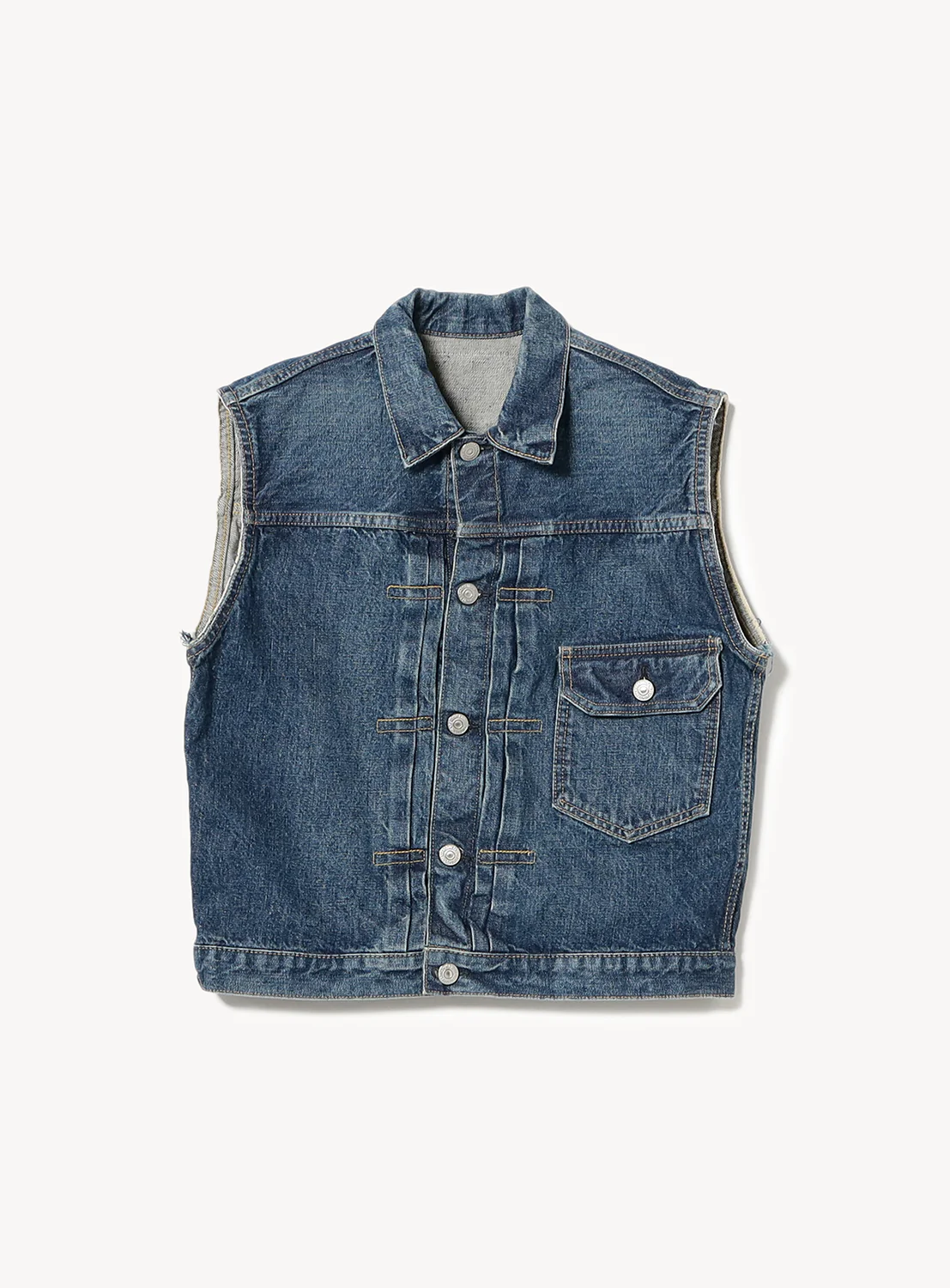 [Exclusive] orSlow x BEAMS BOY Denim Vest