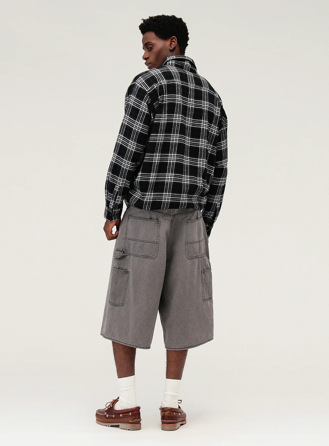 Half Zip Check Shirt