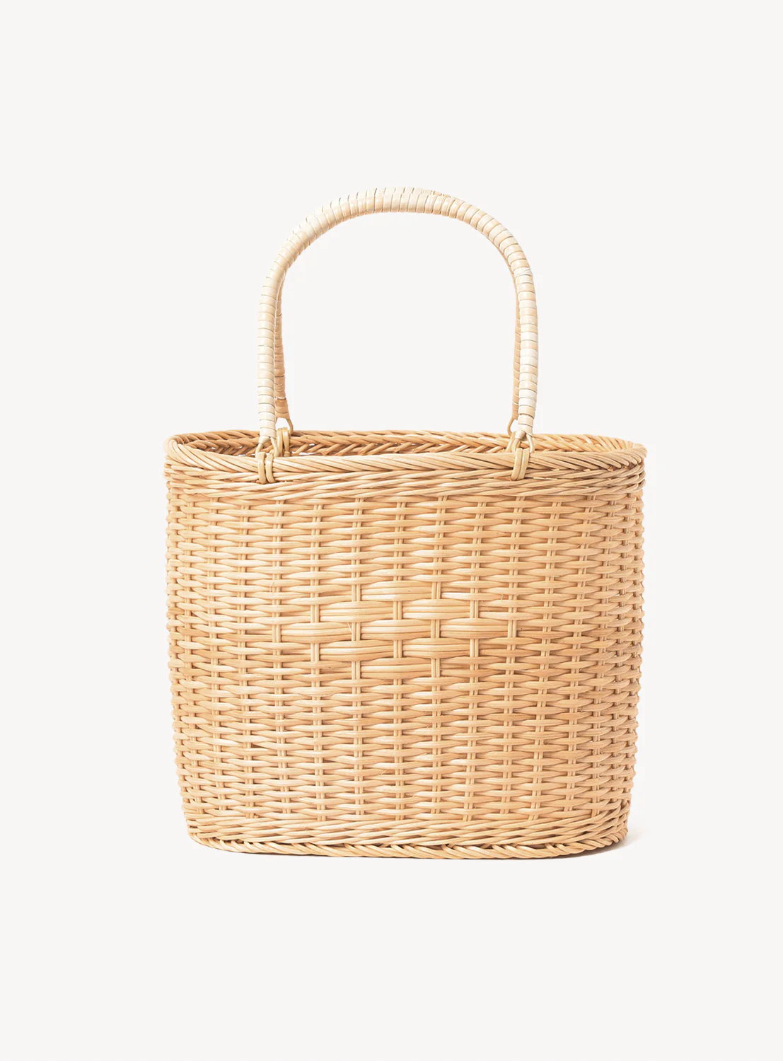fennica Rattan Bucket Shopping Basket