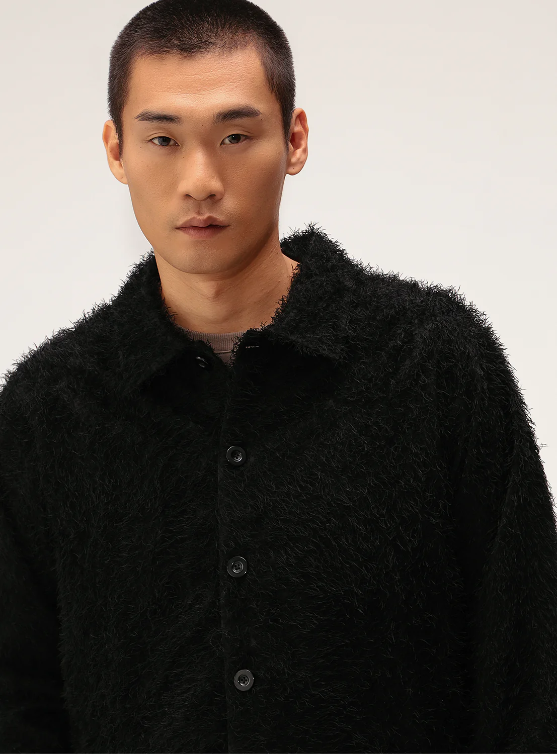 Relaxed Fit Fringe Cardigan