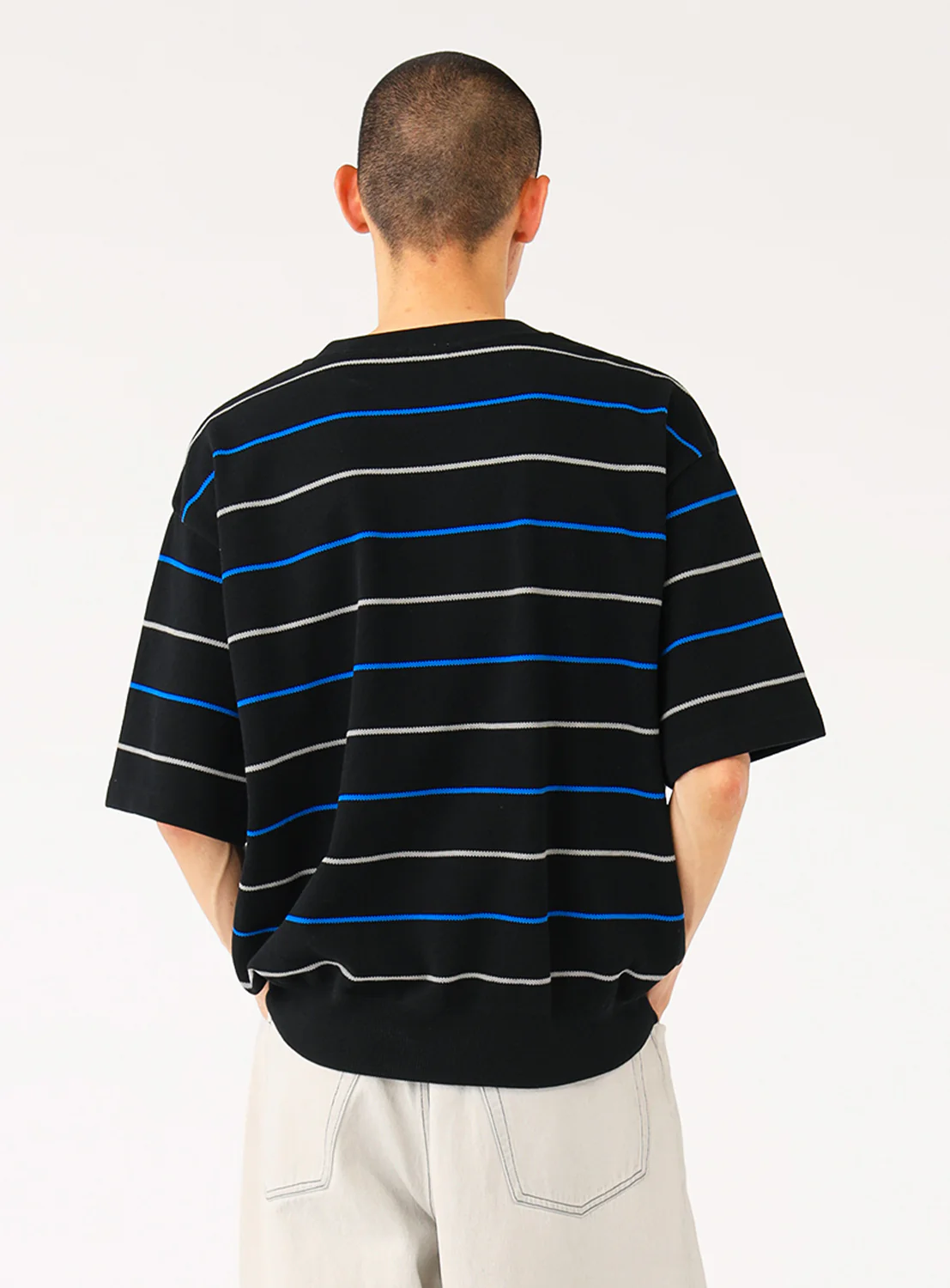 [Exclusive] crepuscule x BEAMS Piqué Border T-Shirt