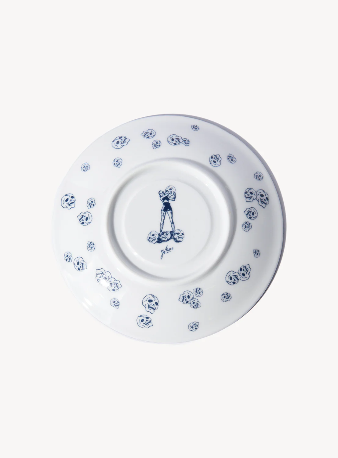 Skull Cup and Saucer 5 Set