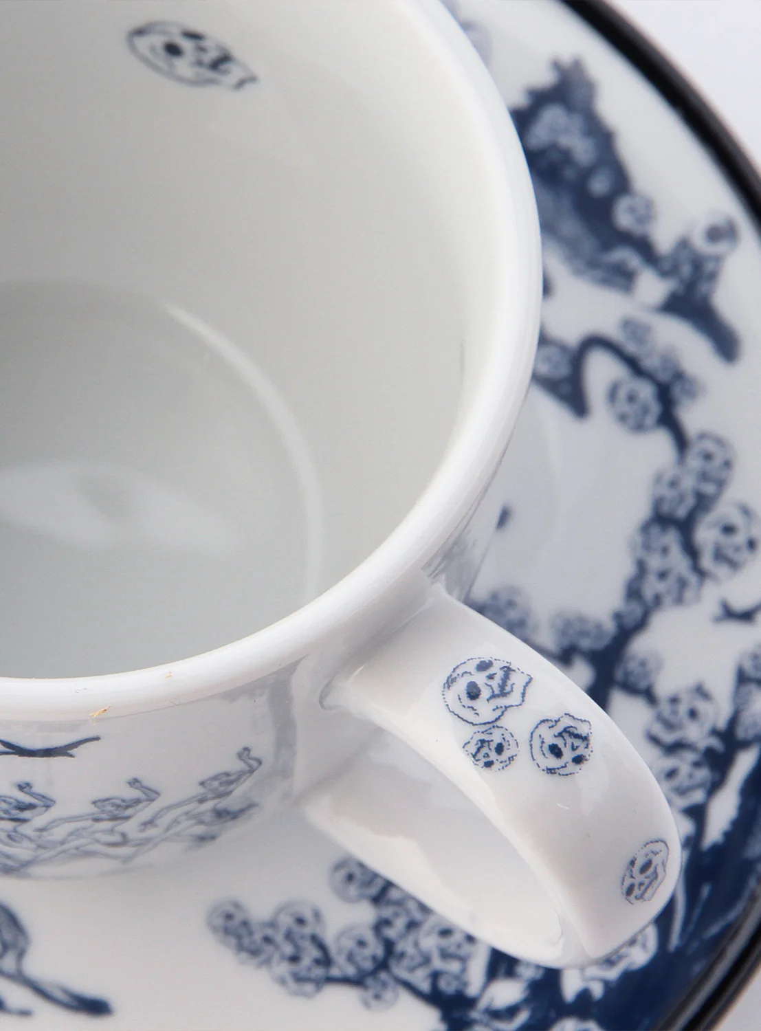 Skull Cup and Saucer 5 Set