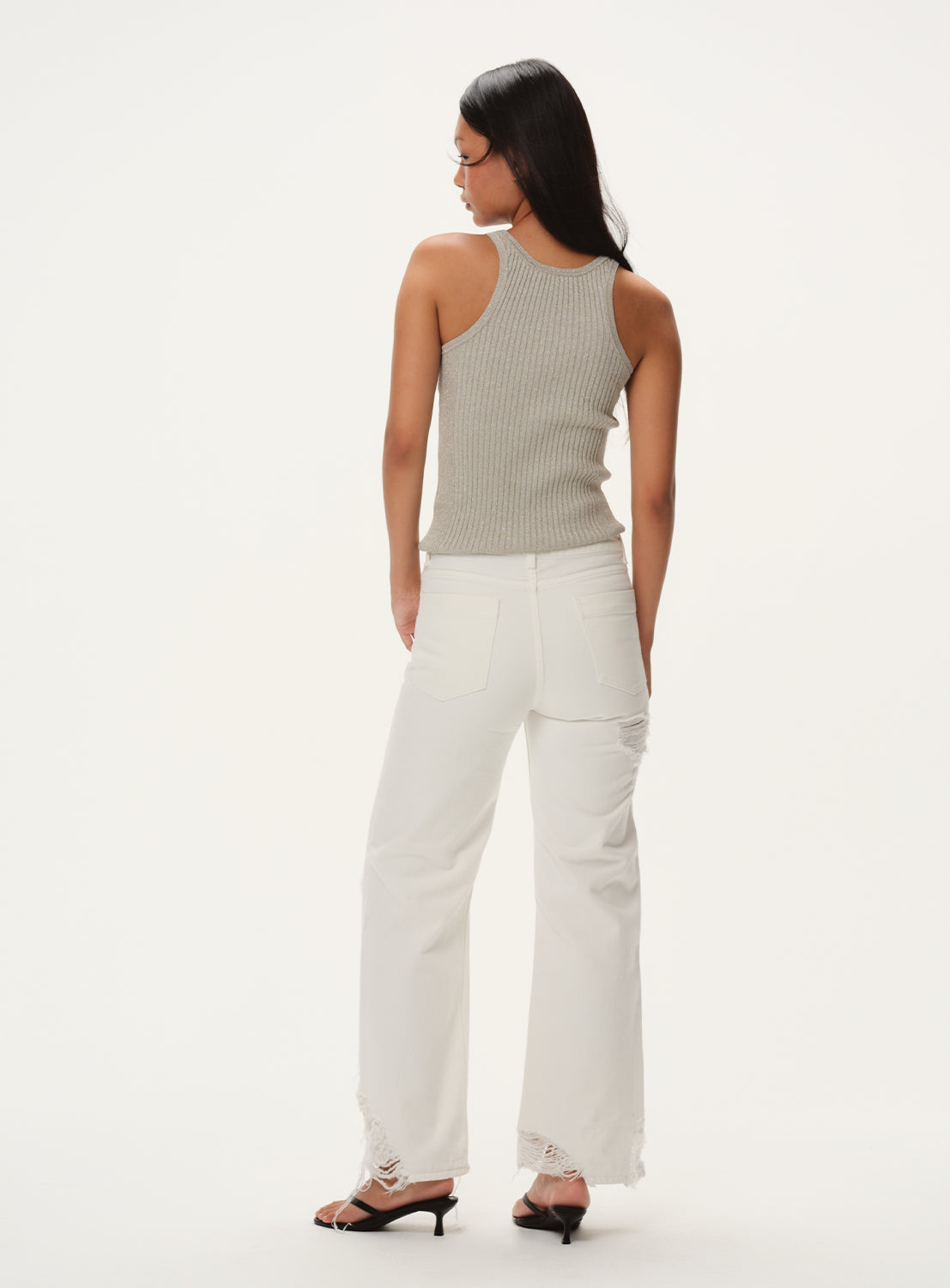 Distressed Denim Pants