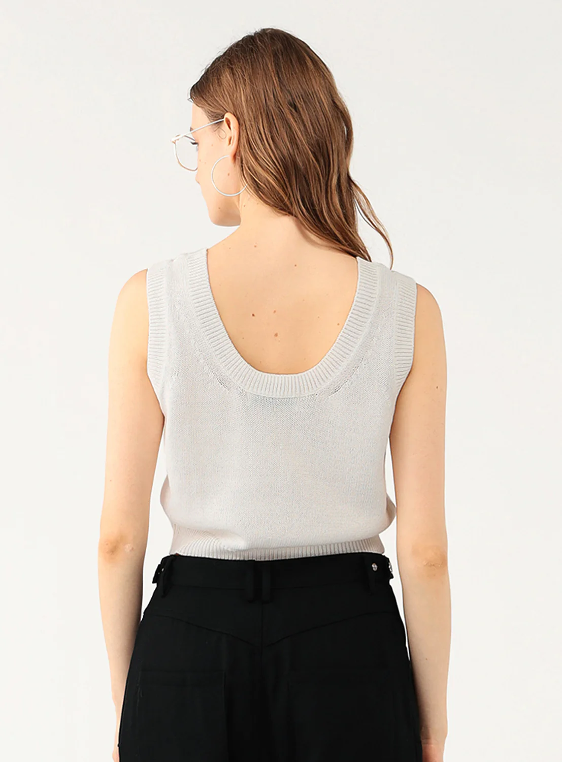 Cropped Knit Tank