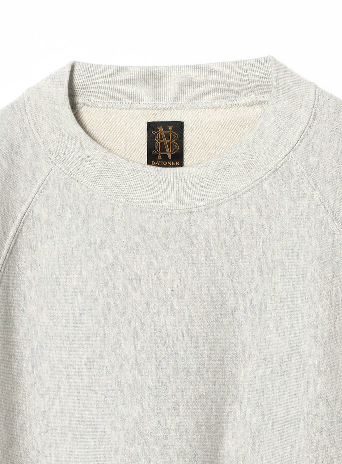 Melange Fleece Crew Neck