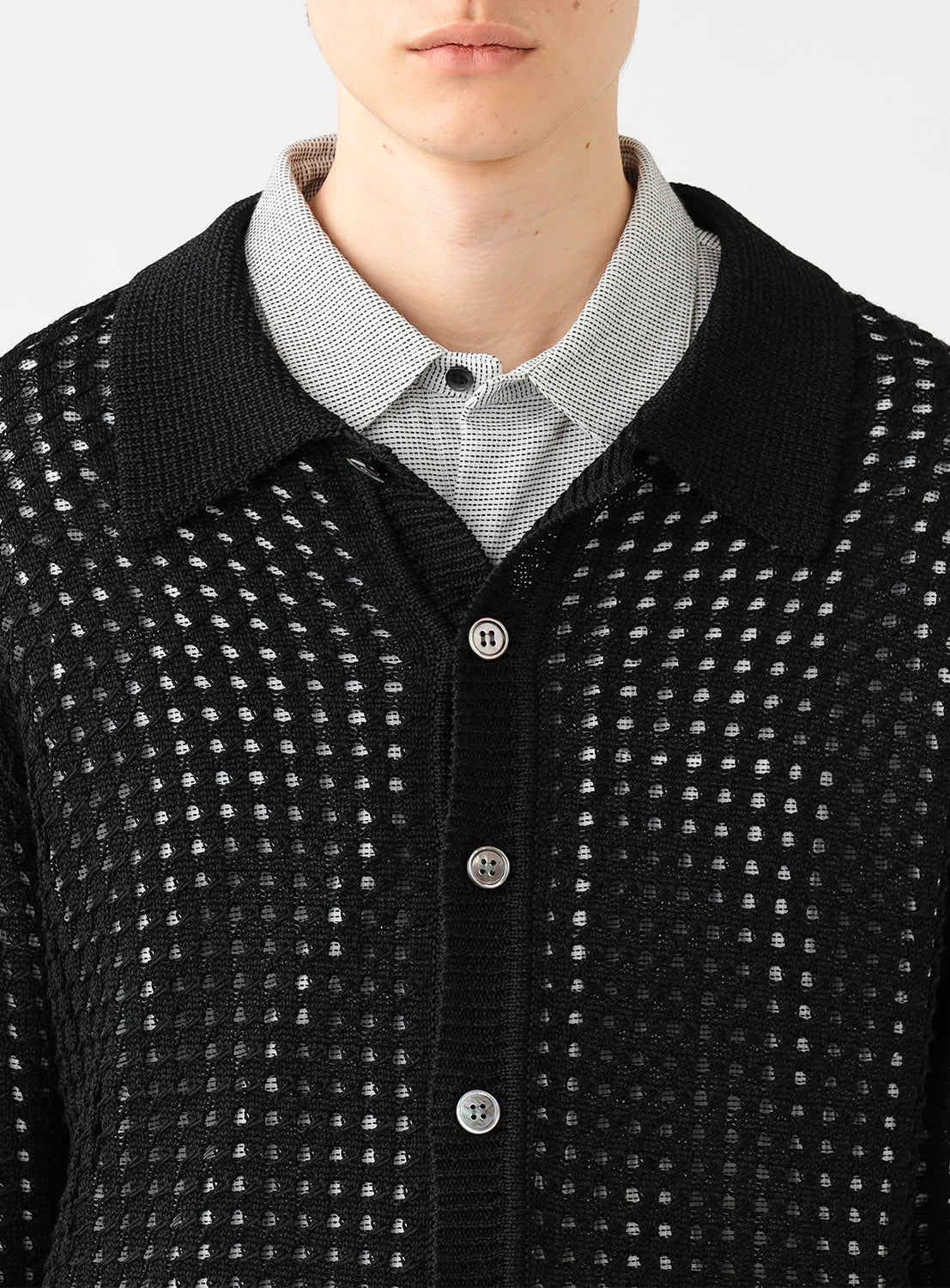 5 Gauge Mesh Polo Shirt