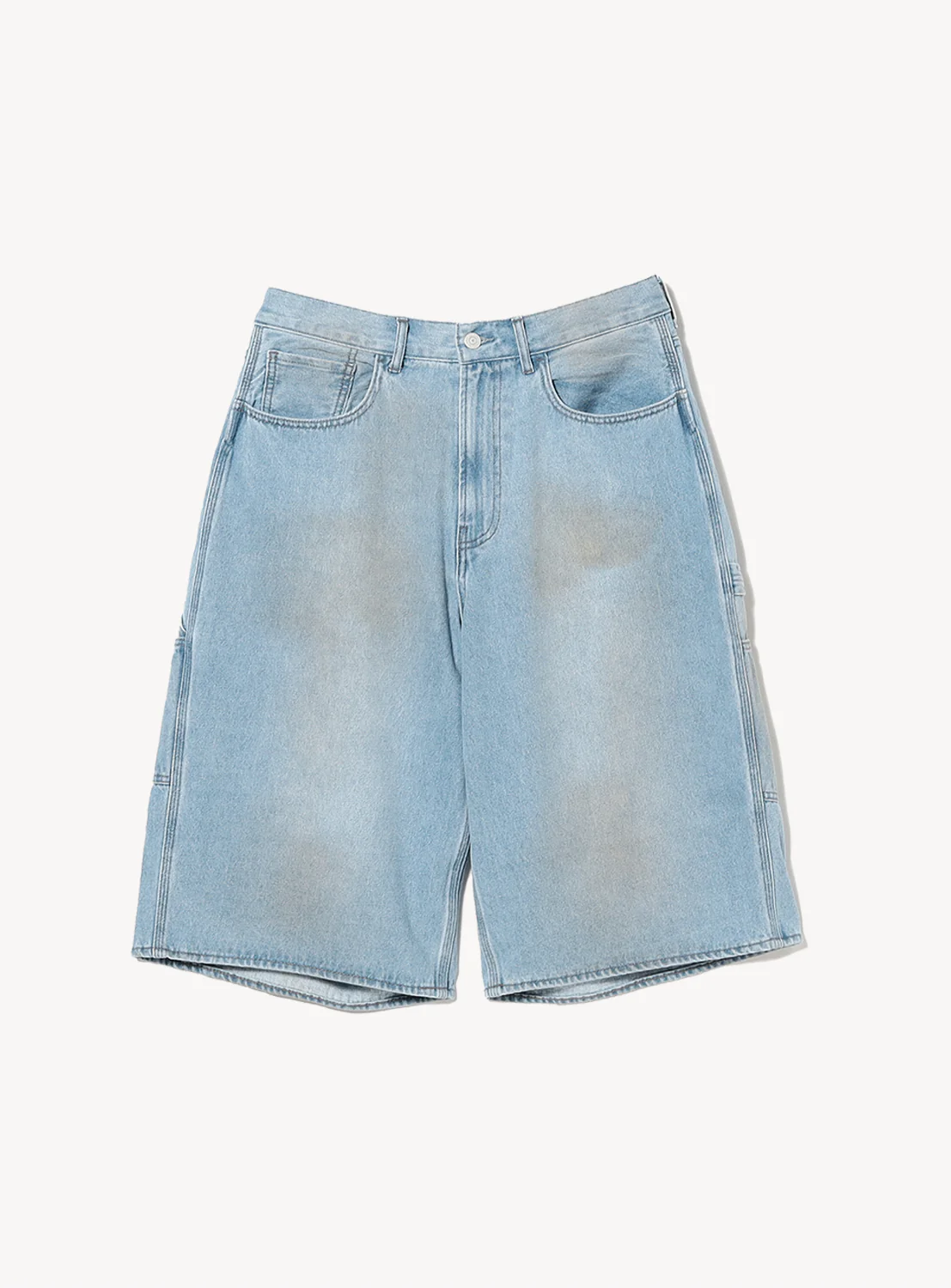 Wide Straight 3/4 Painter Denim