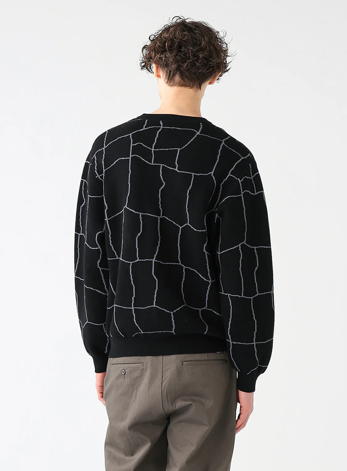 12 Gauge Spider Web Crew Knit