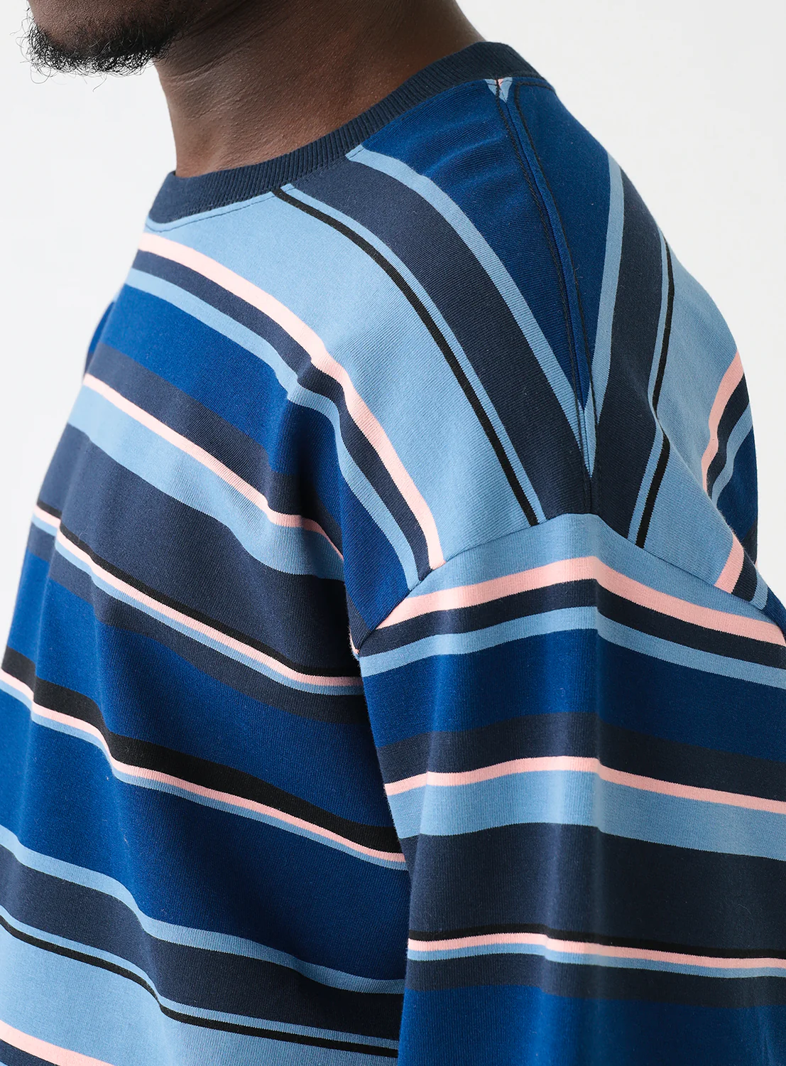 Multi Border Long Sleeve T-Shirt