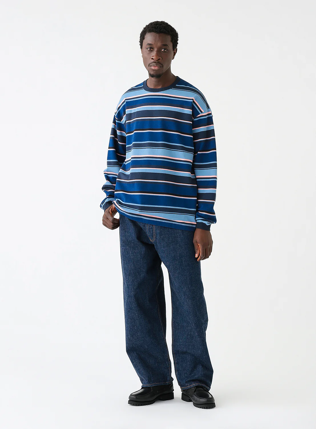 Multi Border Long Sleeve T-Shirt