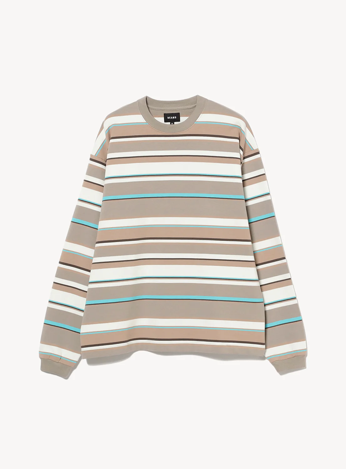 Multi Border Long Sleeve T-Shirt