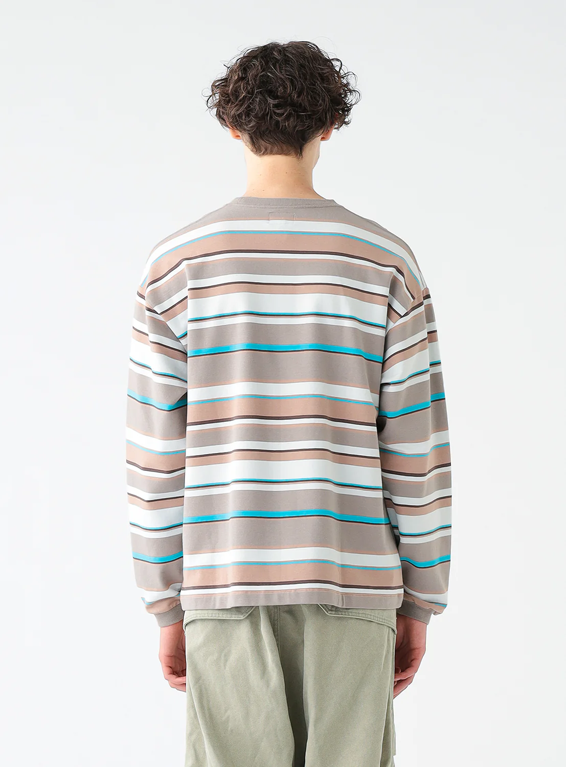 Multi Border Long Sleeve T-Shirt