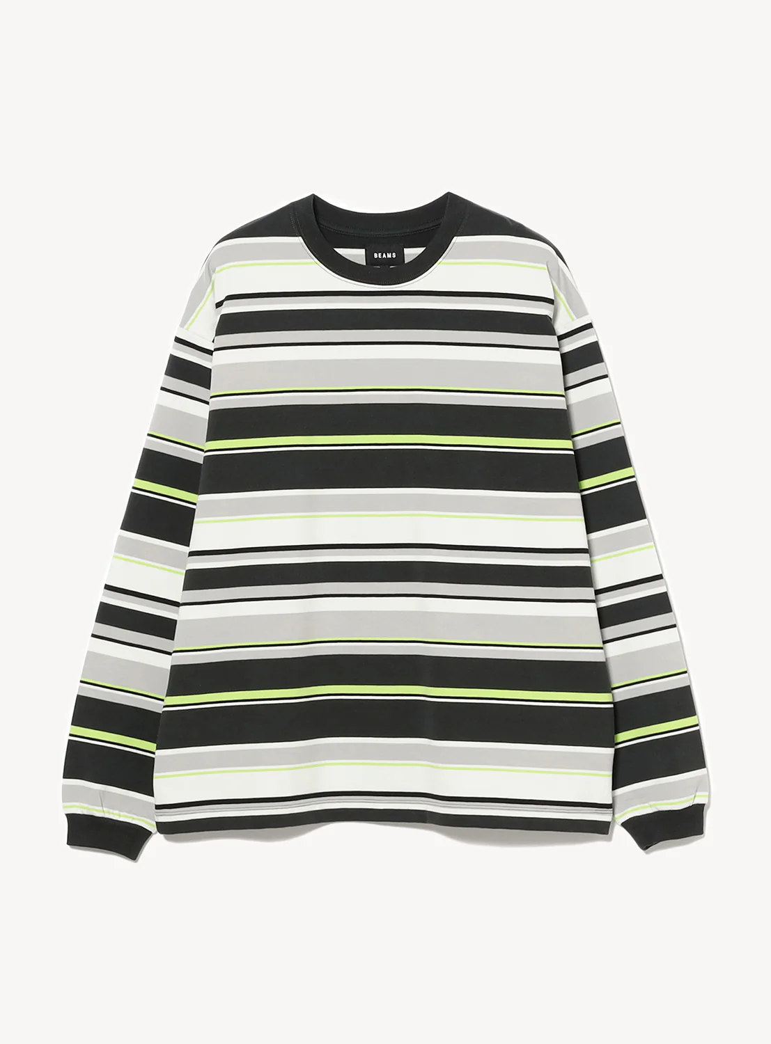 Multi Border Long Sleeve T-Shirt