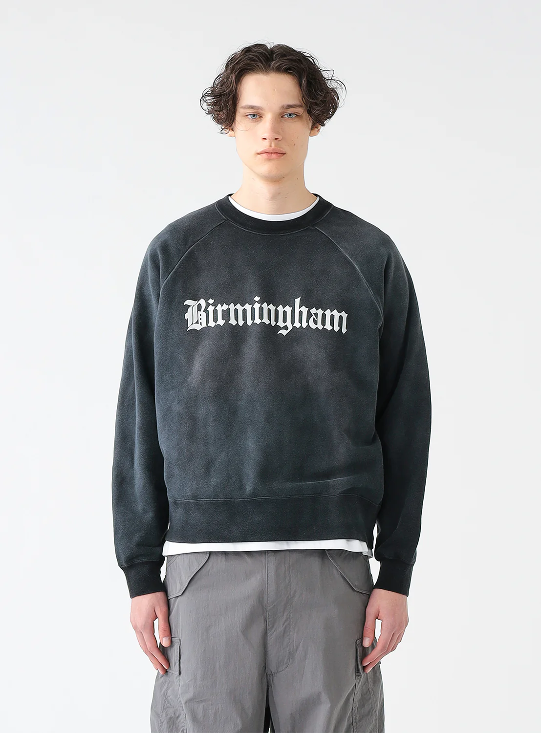 Fade Print Crewneck Sweatshirt