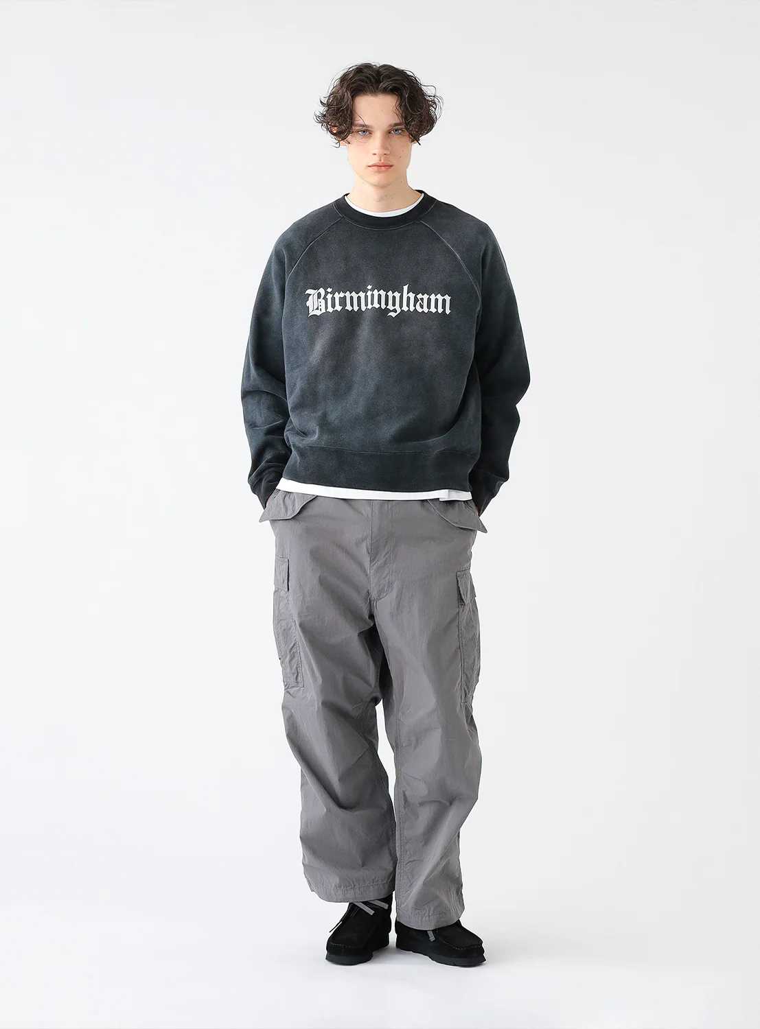 Fade Print Crewneck Sweatshirt 3 Fade Print Crewneck Sweatshirt