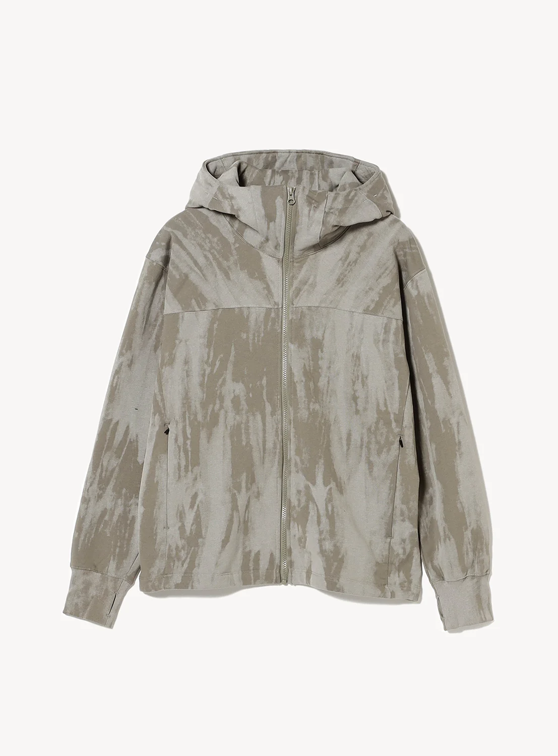 Raised Zip-Up Hoodie