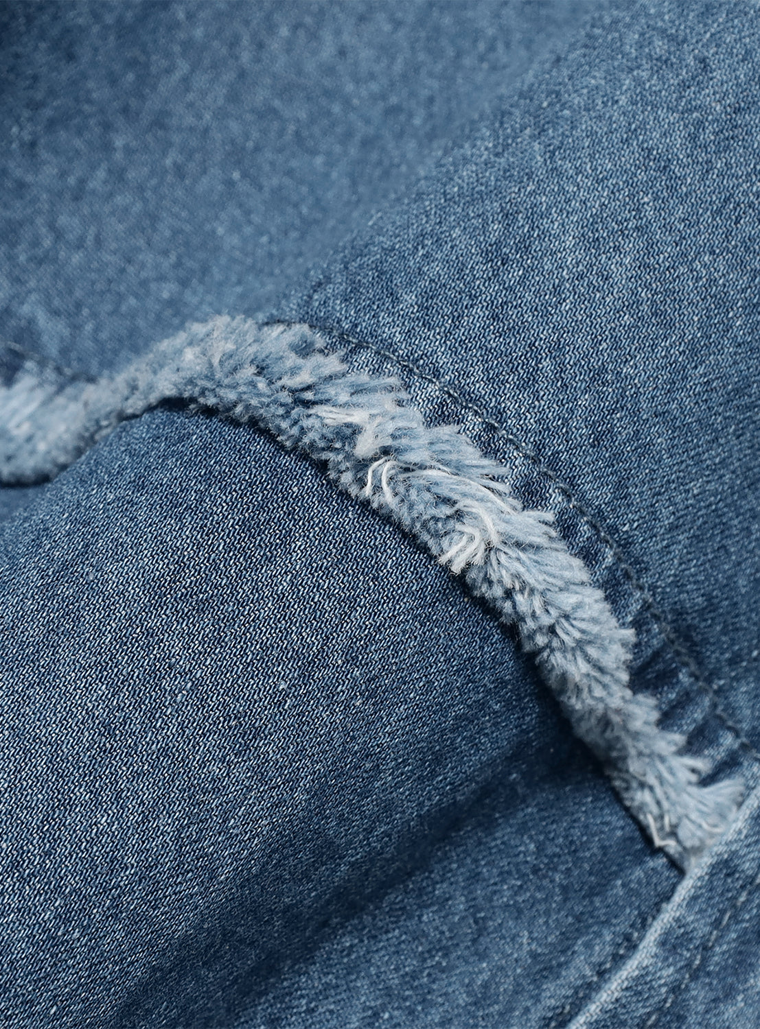 Cut-Off Denim Work Shirt