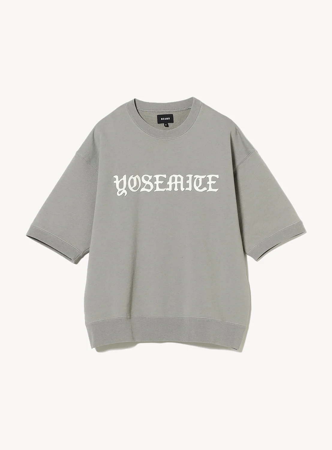 Overdyed Print Half-Sleeve Sweatshirt