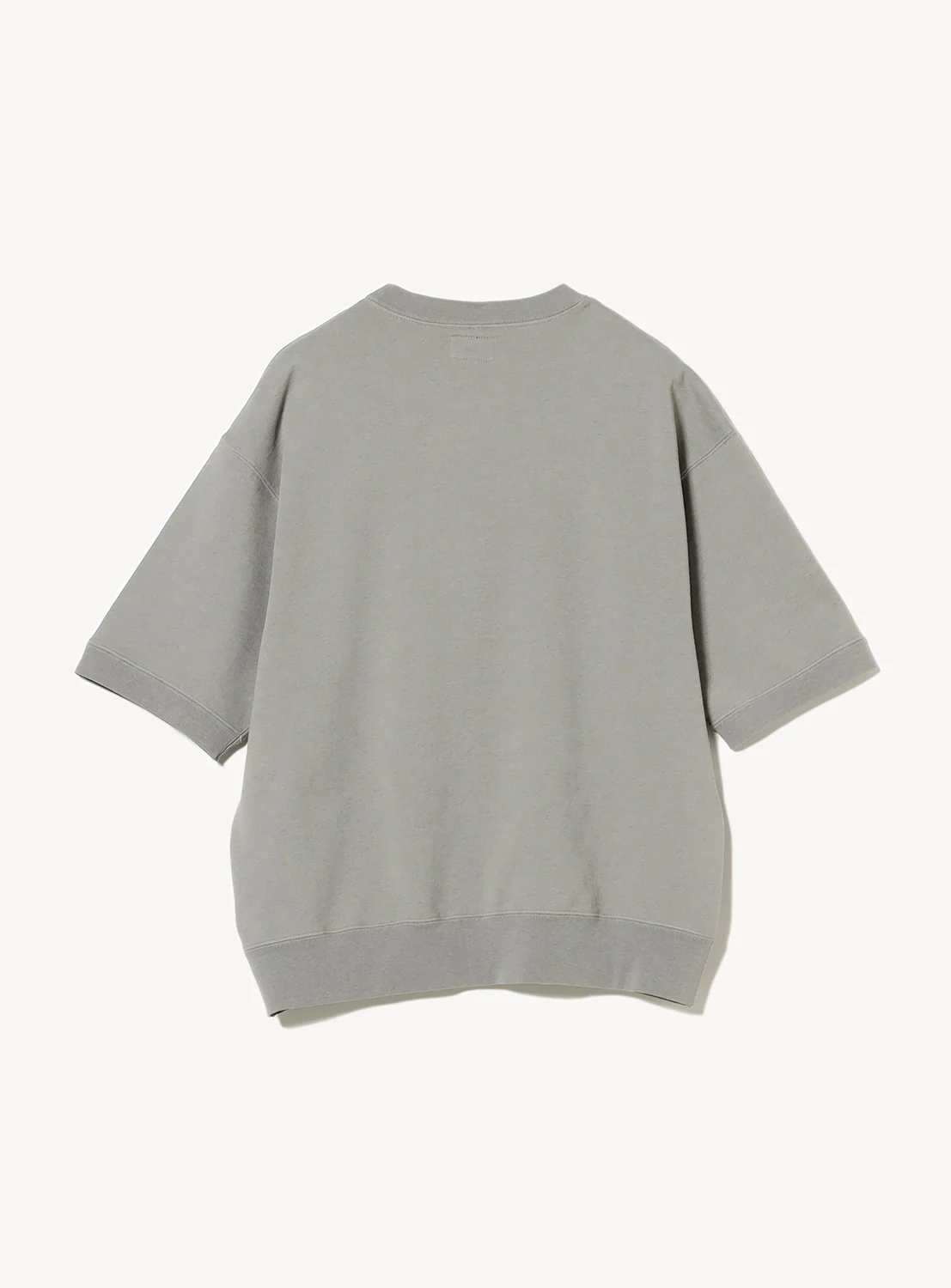 Overdyed Print Half-Sleeve Sweatshirt