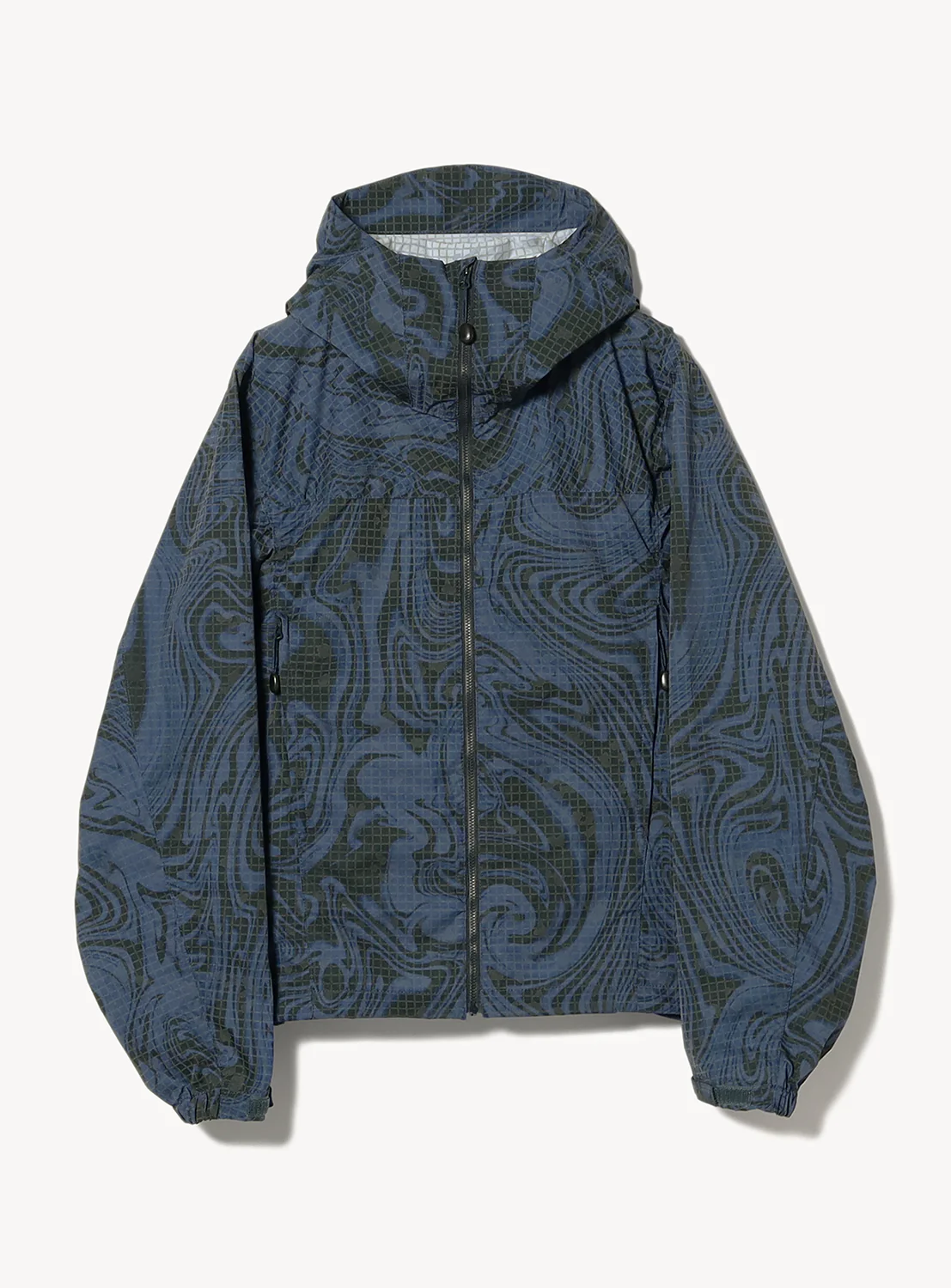 Printed Zip-Up Hoodie