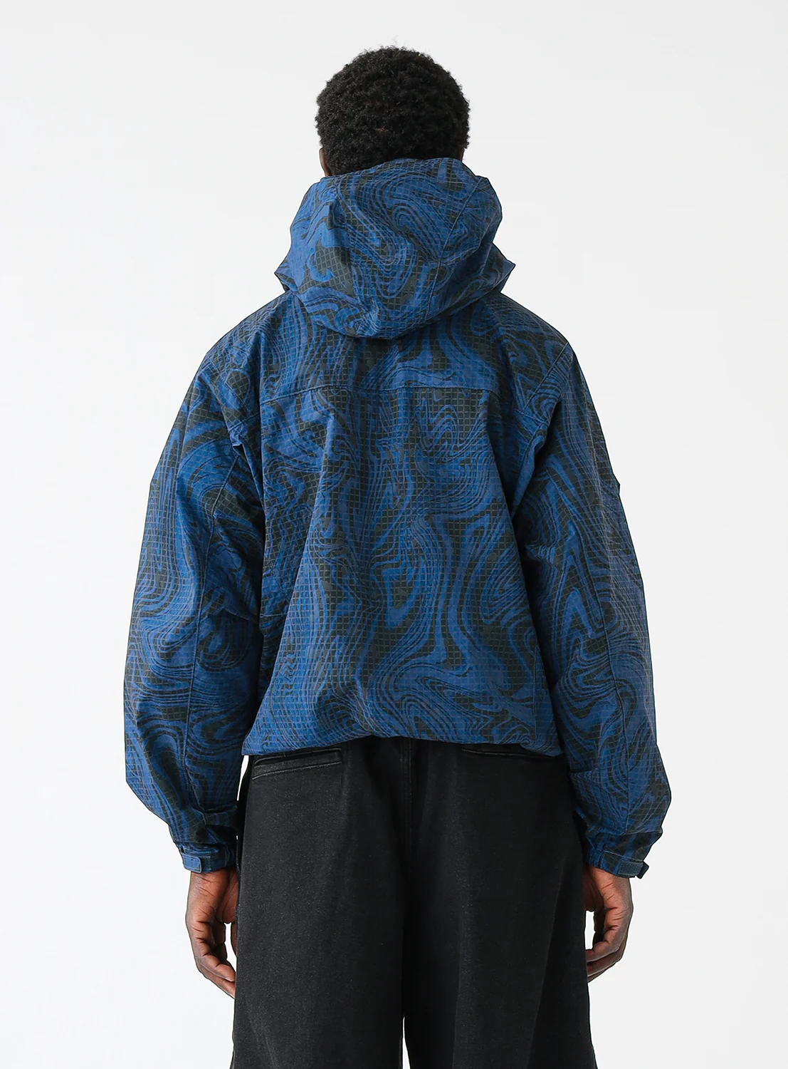 Printed Zip-Up Hoodie