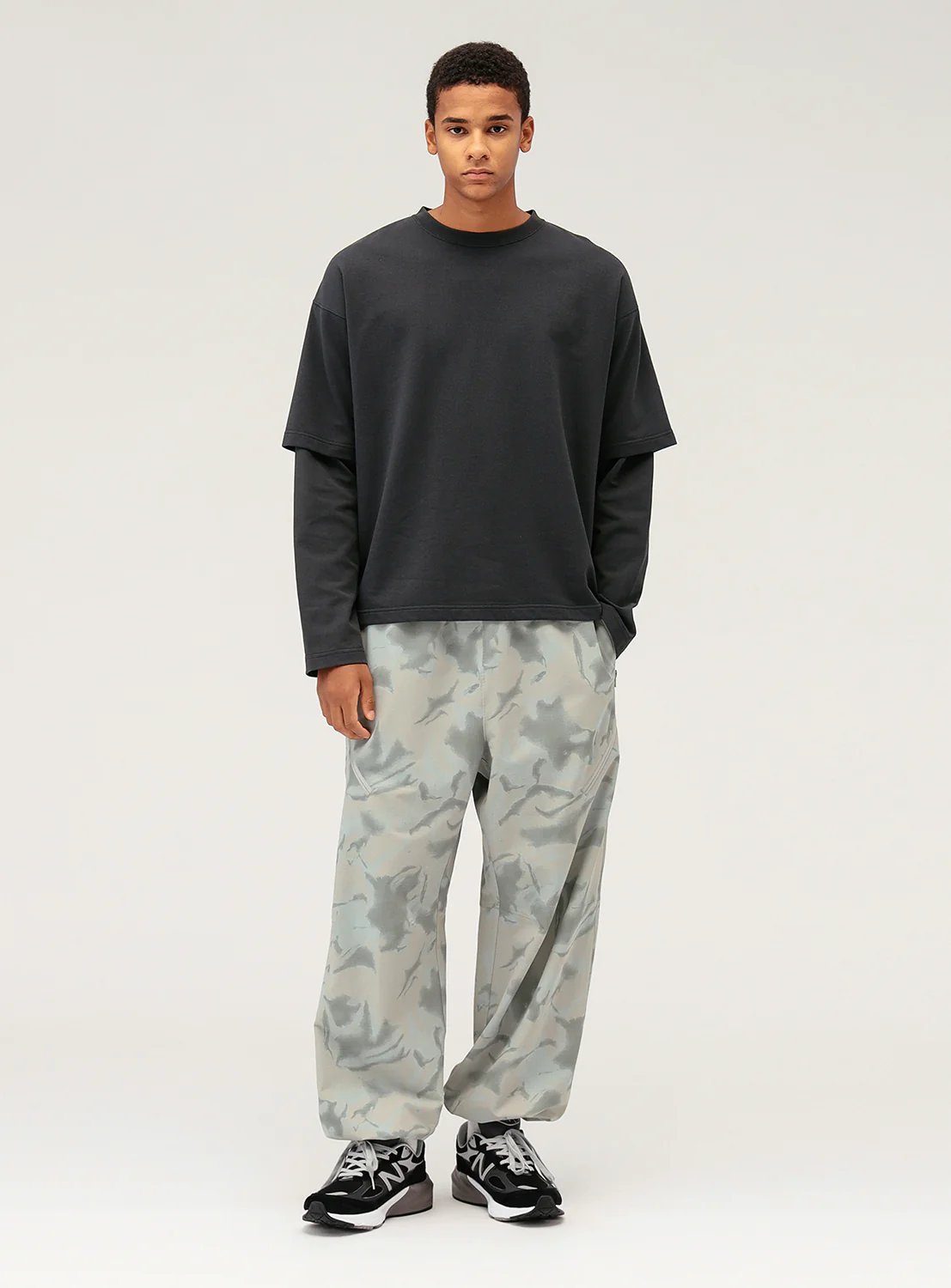 Camo Printed Zip Easy Pants
