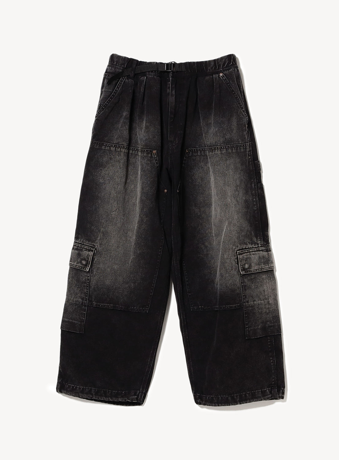 Double Knee Wide Cargo Pants