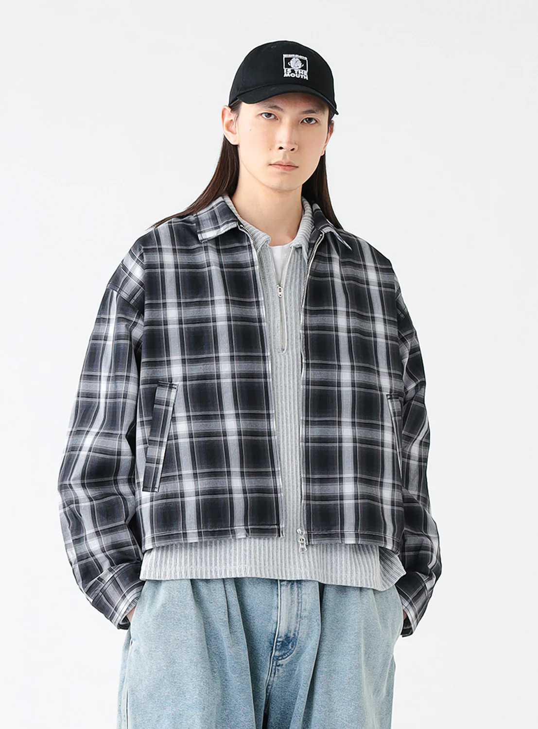 Short Check Jacket