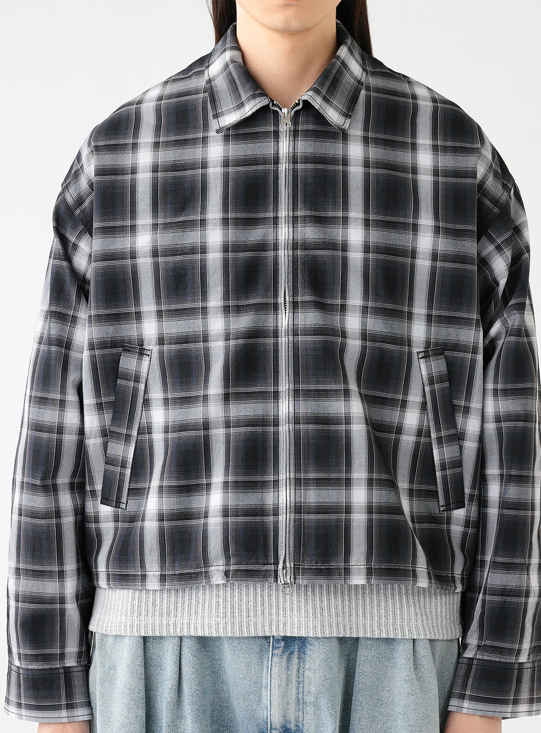 Short Check Jacket